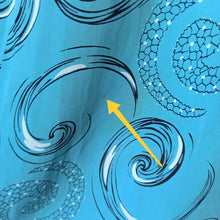 Cargar imagen en el visor de la galería, 1940s - Spectacular German Teal Silk Printed Dress - W39 (100cm)
