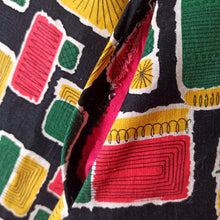 Charger l&#39;image dans la galerie, 1950s - Spectacular Atomic Print Linen Skirt - W29 (74cm)
