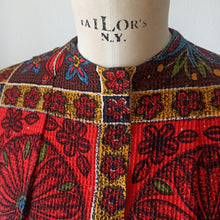Charger l&#39;image dans la galerie, 1950s 1960s - Stunning Novelty Waffle Cotton Dress - W27.5 (70cm)
