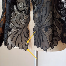 Charger l&#39;image dans la galerie, 1930s - Outstanding Handmade Pure Silk Lace Duster
