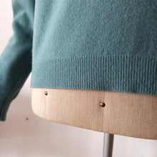 Charger l&#39;image dans la galerie, 1950s - PRINGLE, Scotland - Gorgeous Light Blue Wool Sweater
