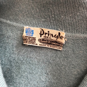 1950s - PRINGLE, Scotland - Gorgeous Light Blue Wool Sweater