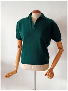 1950s - LYLE & SCOTT, Scotland - Forest Green Lambswool Jumper