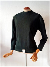 Charger l&#39;image dans la galerie, 1950s 1960s - HEFSA, Spain - Deadstock Green Wool Sweater - Sz. M/L
