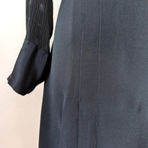 1930s - Gorgeous Textures Art Deco Dress - W34 (86cm)