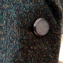 Load image into Gallery viewer, 1950s 1960s - Stunning Dark Green Flecked Wool Coat
