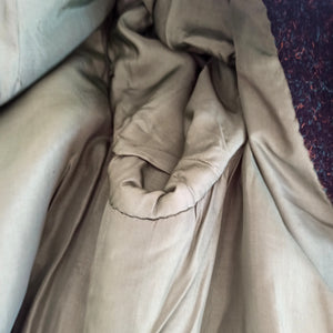 1950s 1960s - Stunning Dark Green Flecked Wool Coat