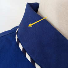 Cargar imagen en el visor de la galería, 1950s 1960s - Adorable Sailor Style Popeline Blouse - Sz.46
