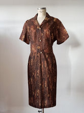 Load image into Gallery viewer, 1950s 1960s - TERGAL, France -  Gorgeous Abstract Dress - W42 (106cm)
