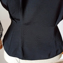 Load image into Gallery viewer, 1950s - Superb Black Rayon Lace Blouse - W31 (80cm)
