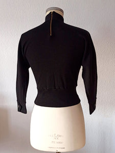 1950s - CHRISTELLE, France - Deadstock Stunning Jumper - Sz 44