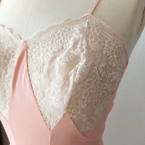 1950s - LE CHAT, France - Deadstock - Precious Pink Negligee - Sz 42