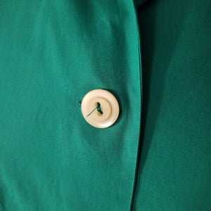 1950s - Fabulous Green Cotton Blouse - W33 (84cm)