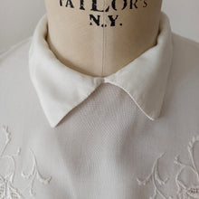 Load image into Gallery viewer, 1960s Does 1930s - Precious Embroidered Rayon Blouse
