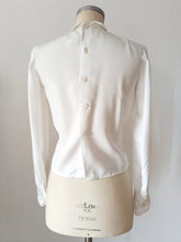Load image into Gallery viewer, 1960s Does 1930s - Precious Embroidered Rayon Blouse
