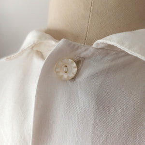 1960s Does 1930s - Precious Embroidered Rayon Blouse
