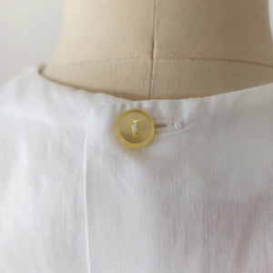 1960s - Adorable White Cotton Blouse