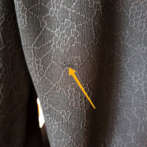 1950s - Superb Lantern Sleeves Textured Crepe Blouse - W39 (100cm)