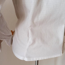 Laden Sie das Bild in den Galerie-Viewer, 1950s - UNWORN - Gorgeous Textured Cotton Blouse - Sz 40
