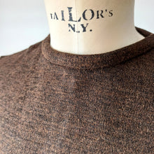 Cargar imagen en el visor de la galería, 1950s 1960s - HEFSA, Spain - Size 4 - Deadstock Brown Twin Set
