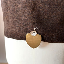 Cargar imagen en el visor de la galería, 1950s 1960s - HEFSA, Spain - Size 4 - Deadstock Brown Twin Set
