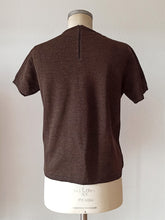 Cargar imagen en el visor de la galería, 1950s 1960s - HEFSA, Spain - Size 4 - Deadstock Brown Twin Set
