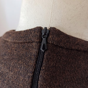 1950s 1960s - HEFSA, Spain - Size 4 - Deadstock Brown Twin Set