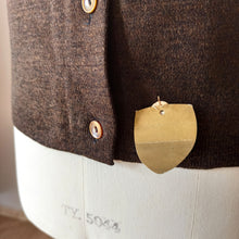 Cargar imagen en el visor de la galería, 1950s 1960s - HEFSA, Spain - Size 4 - Deadstock Brown Twin Set
