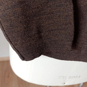 1950s 1960s - HEFSA, Spain - Size 4 - Deadstock Brown Twin Set