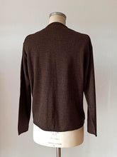 Cargar imagen en el visor de la galería, 1950s 1960s - HEFSA, Spain - Size 4 - Deadstock Brown Twin Set
