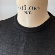 Cargar imagen en el visor de la galería, 1950s 1960s - HEFSA, Spain - Size 3 - Deadstock Black Jumper
