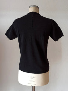 1950s 1960s - HEFSA, Spain - Size 3 - Deadstock Black Jumper