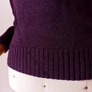 1950s 1960s - CRILENKA, Spain - Deadstock Mulberry Turtleneck