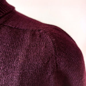 1950s 1960s - CRILENKA, Spain - Deadstock Mulberry Turtleneck