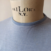 Cargar imagen en el visor de la galería, 1960s - SUBLYM, Spain - Deadstock Blue Knit Top - Sz 4
