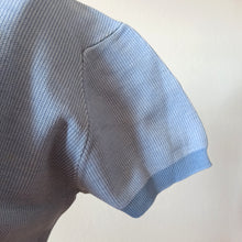 Cargar imagen en el visor de la galería, 1960s - SUBLYM, Spain - Deadstock Blue Knit Top - Sz 4
