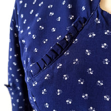 Carica l&#39;immagine nel visualizzatore di Gallery, 1940s - JOELLA-BOUSSAC, Paris - Gorgeous Rayon Floral Dress - Sz 50
