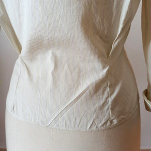 1950s - Lovely Striped Cotton Blouse - W29 (74cm)