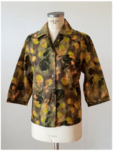 Load image into Gallery viewer, 1950s 1960s - TERGAL, France - Roseprint Satin Blouse - Sz 48
