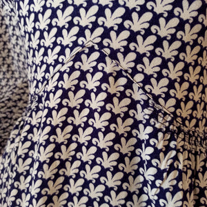 1940s - Gorgeous Lantern Sleeves Rayon Dress - W28.5 (72cm)
