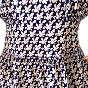 1940s - Gorgeous Lantern Sleeves Rayon Dress - W28.5 (72cm)
