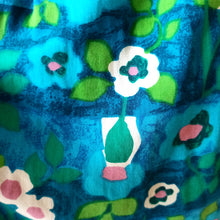 Load image into Gallery viewer, 1950s 1960s - Stunning Abstract Floral Cotton Dress - W29 (74cm)
