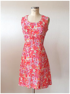 1960s - Gorgeous Psychedelic Dress - Sz 42 - W33 (84cm)