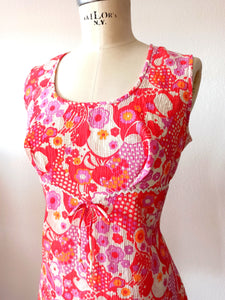 1960s - Gorgeous Psychedelic Dress - Sz 42 - W33 (84cm)