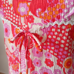 1960s - Gorgeous Psychedelic Dress - Sz 42 - W33 (84cm)