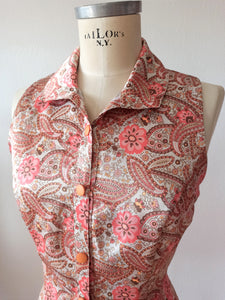 1960s - Gorgeous Satin Silk Dress - W30 (76cm)