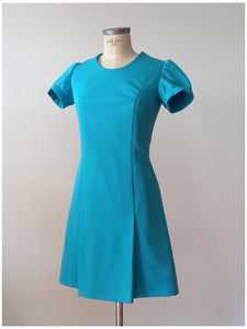 1960s - Cute Blue Dress - W30 (76cm)