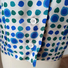 Cargar imagen en el visor de la galería, 1960s - Gorgeous Abstract Satin Blouse Jacket

