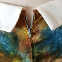 Cargar imagen en el visor de la galería, 1960s - Lovely Abstract Satin Dress - W32 (82cm)
