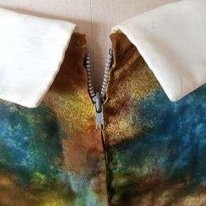 1960s - Lovely Abstract Satin Dress - W32 (82cm)